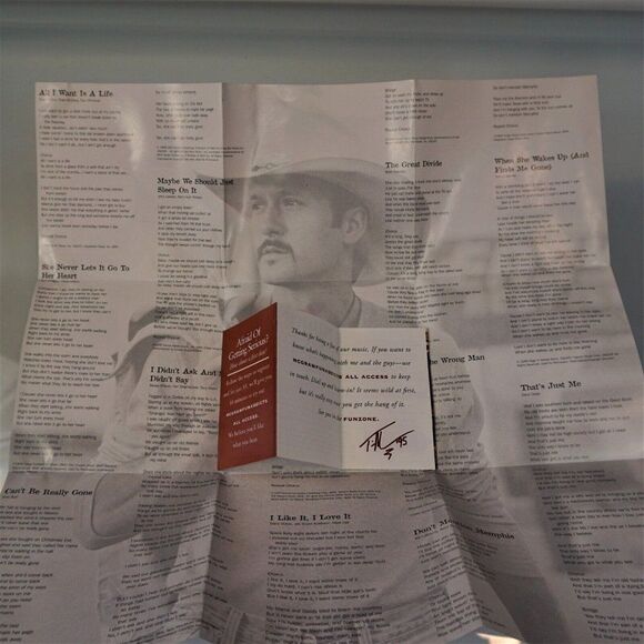 All I Want by Tim McGraw CD 1995 Curb Records With Fun Addicts Card - Picture 9 of 9